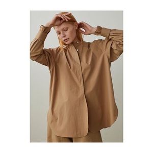 Studio Nicholson tan circle shirt, size 1